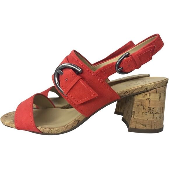 Naturalizer Kaylee Orange Sandals Size 8.5M - Picture 2 of 9